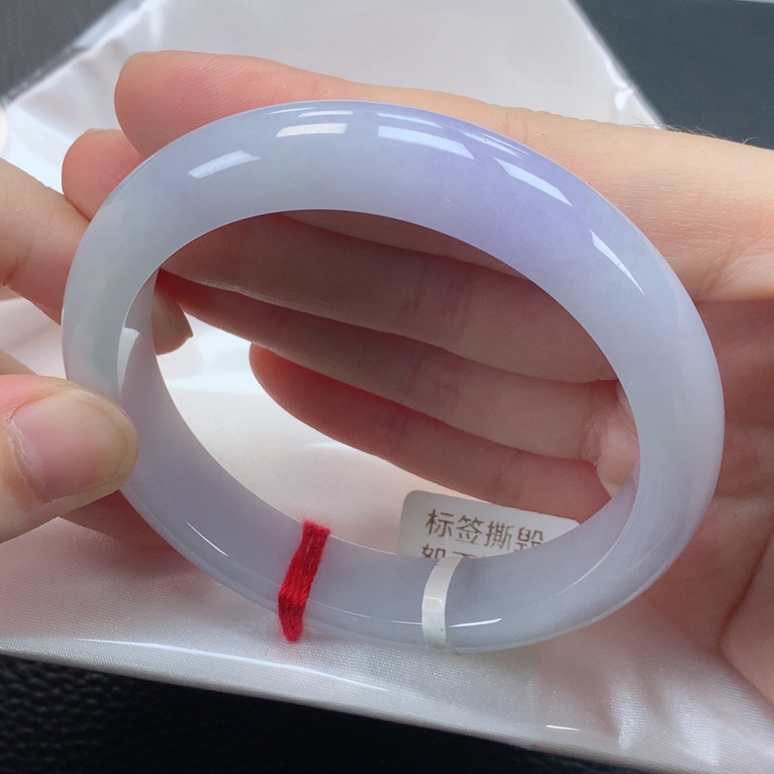 翡翠手镯未镶嵌缅甸天然翡翠手镯61圈口