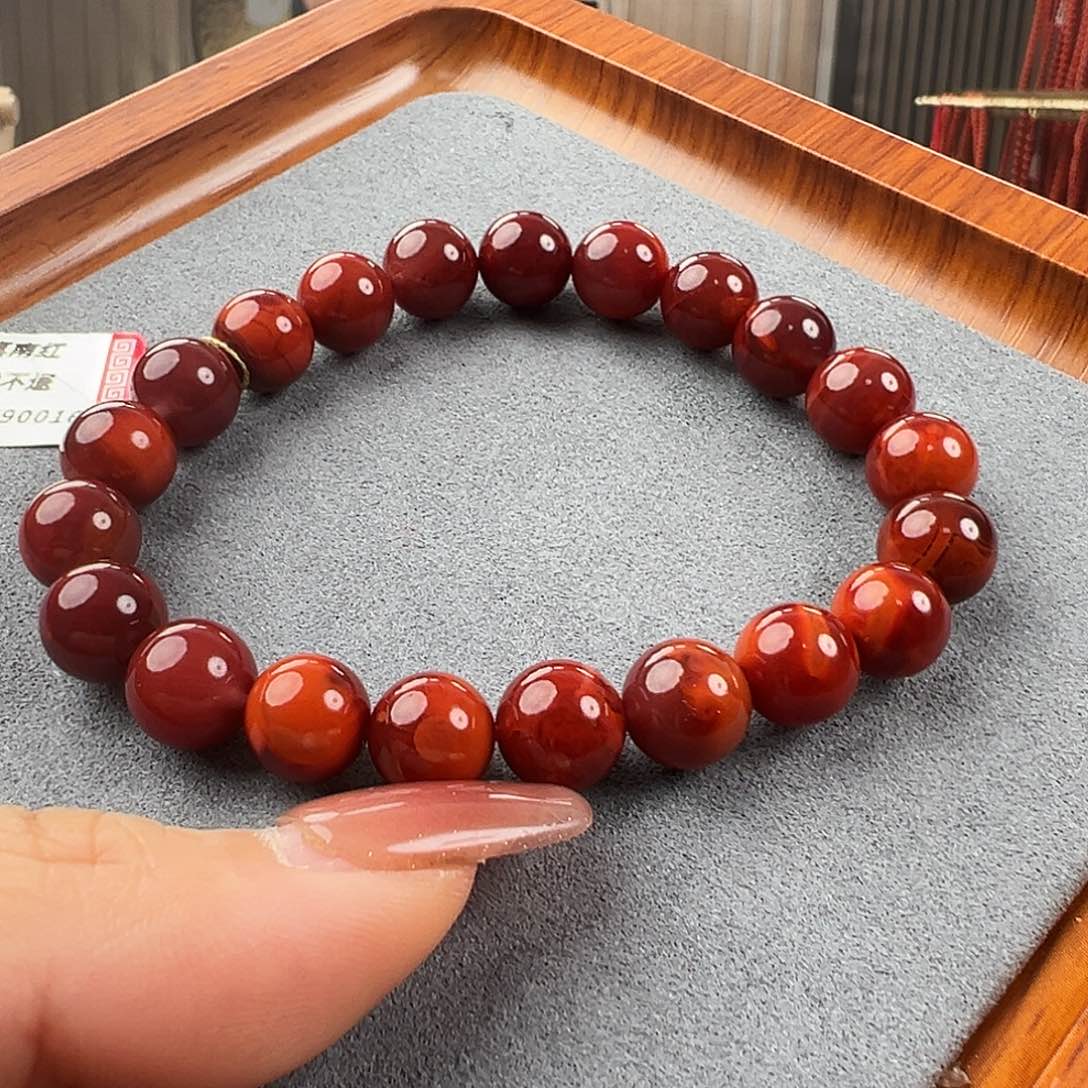 南红玛瑙手串未镶嵌