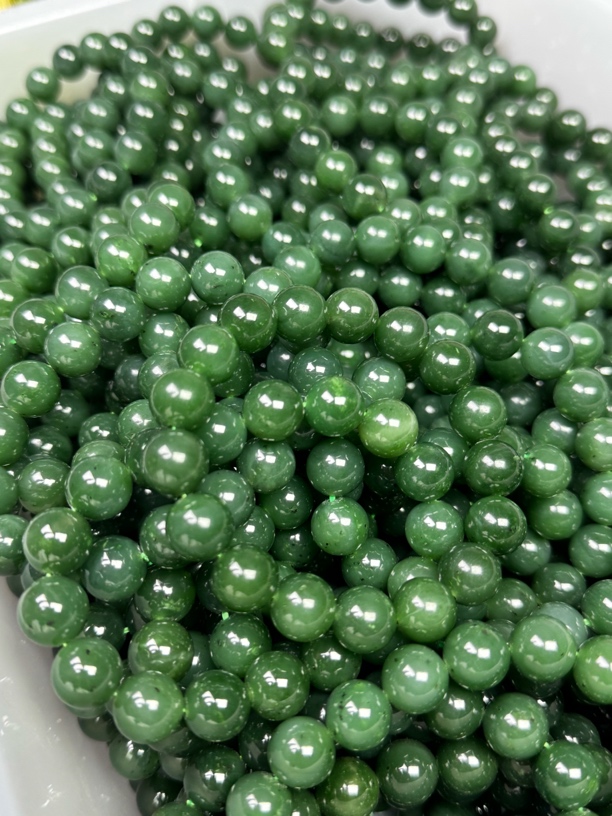 和田玉高端碧玉卡12左右多样性拍一发手串一