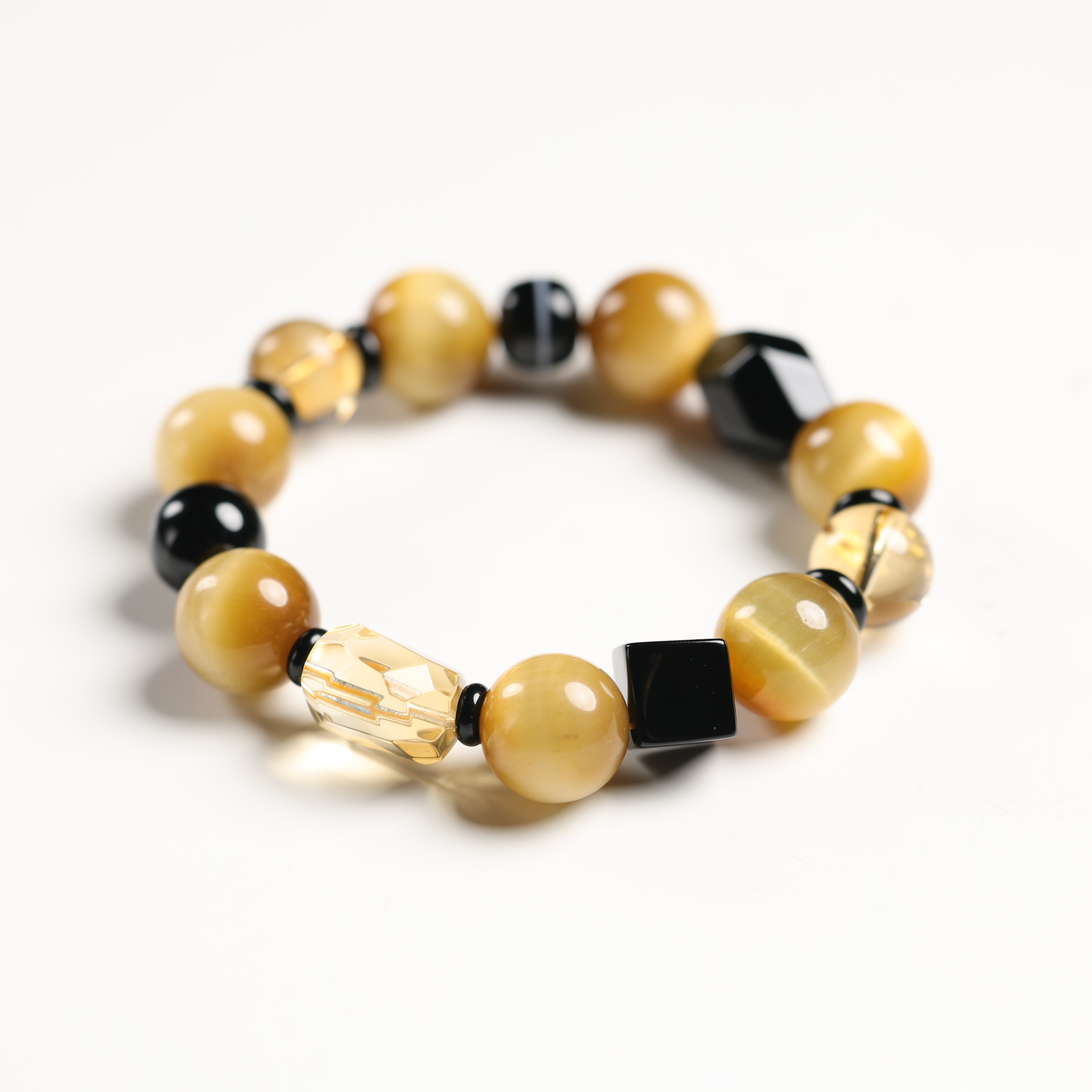 "自如"原创设计精品虎眼石14mm手串 多样性发其一