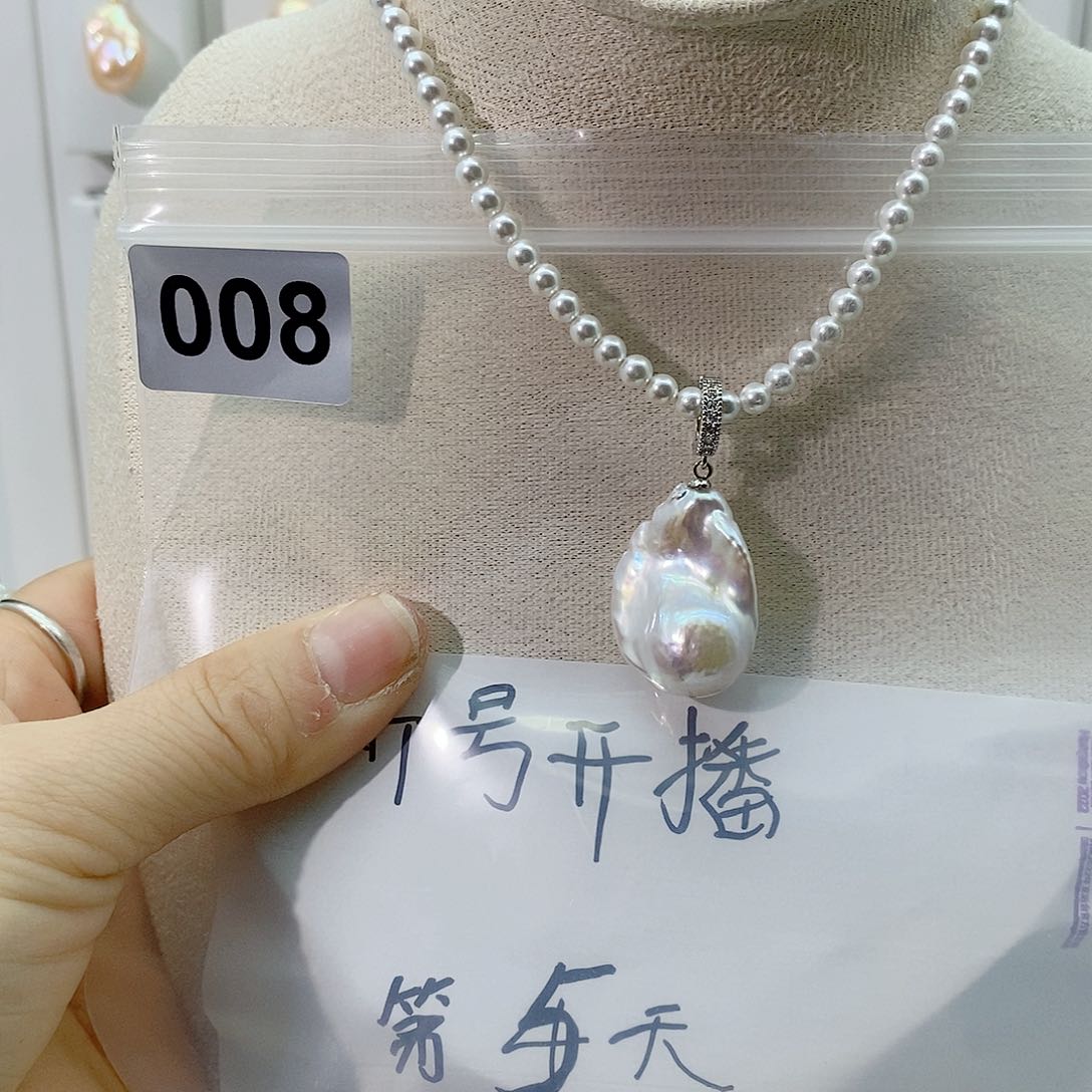 淡水珍珠颈饰合金