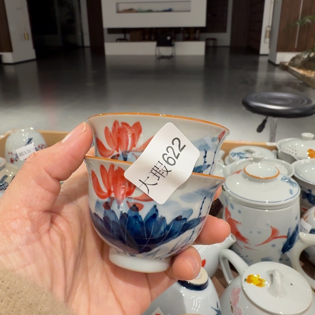 微瑕釉下彩纯手绘