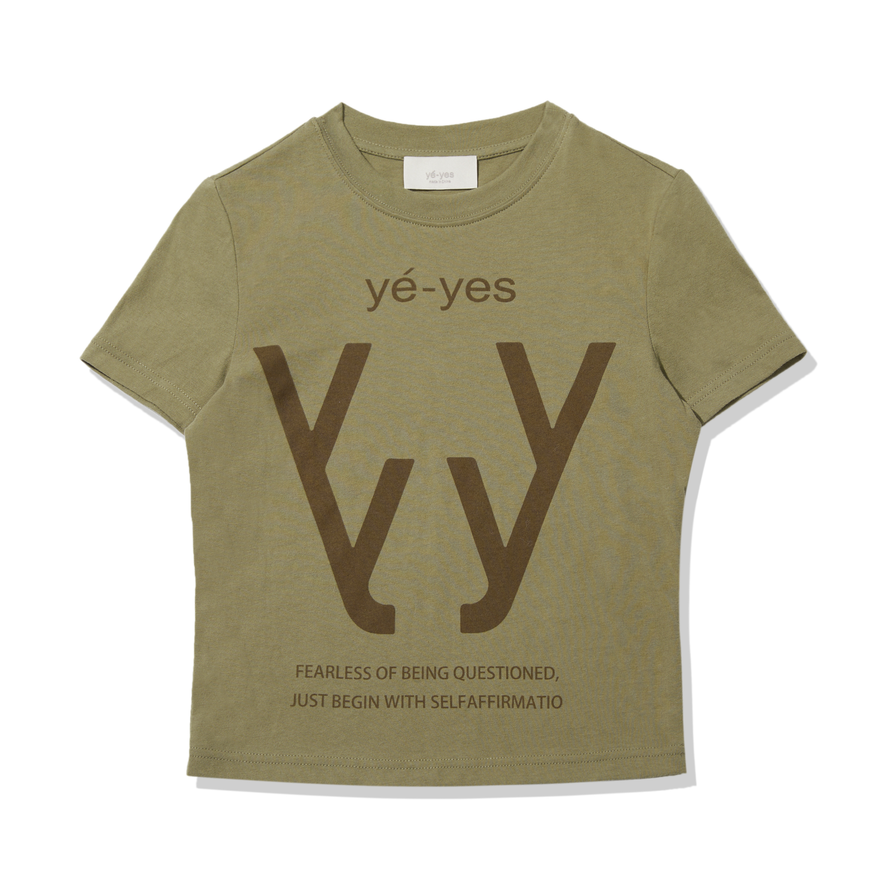 Ye-yes美式修身小版logo T恤