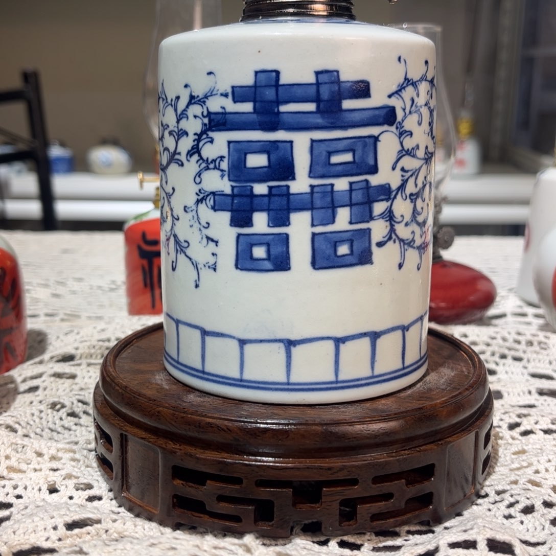 摆件景德镇陶瓷香薰灯