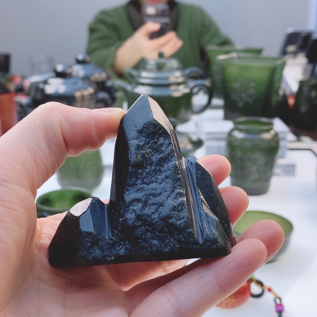 和田玉（青玉）把件未镶嵌