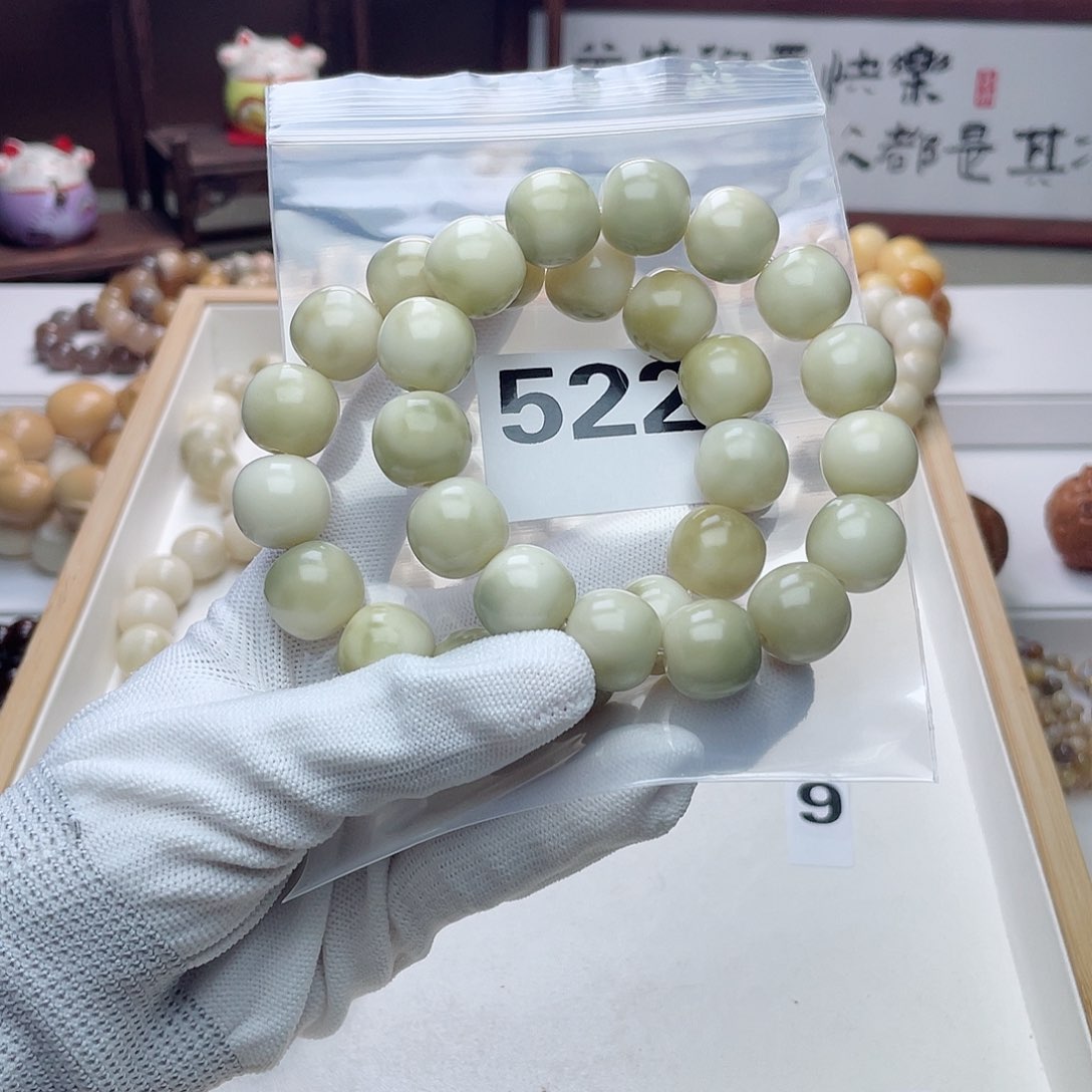 菩提根/象牙果手串磨***头胖苹果手串