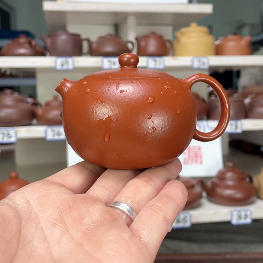 紫砂茶壶小煤窑朱泥全手工180毫升