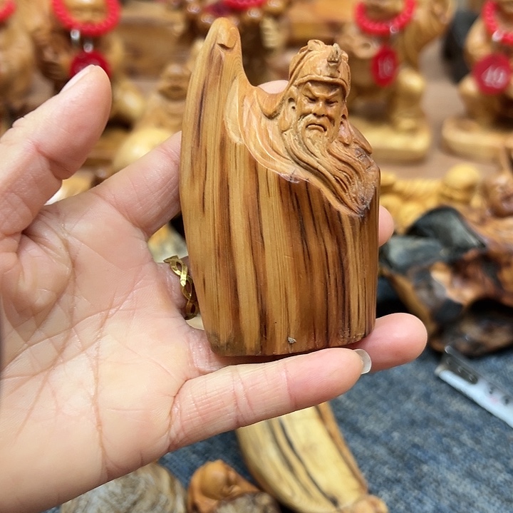 柏木太行崖柏手把摆件