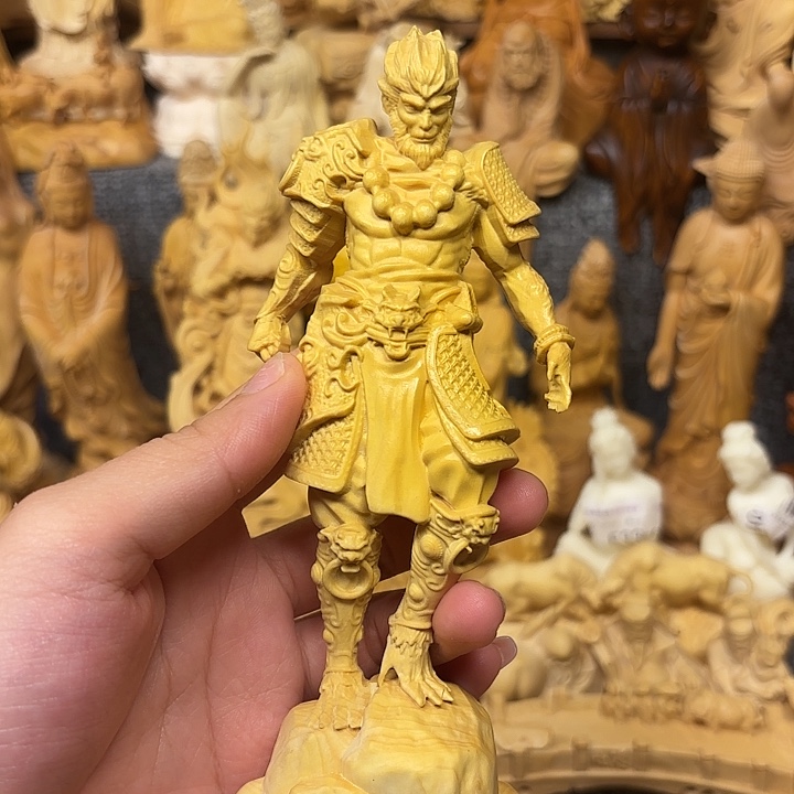 金***黄杨木黄杨木瑕疵悟空