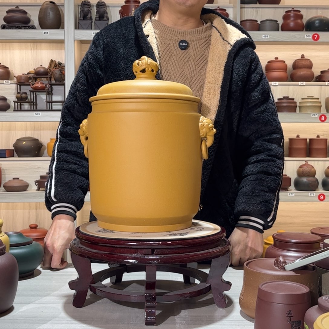 畅***上紫砂茶叶罐全手工