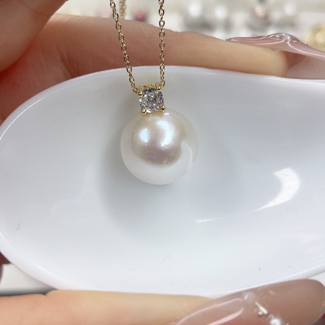 淡水珍珠未镶嵌吊坠(赠链)