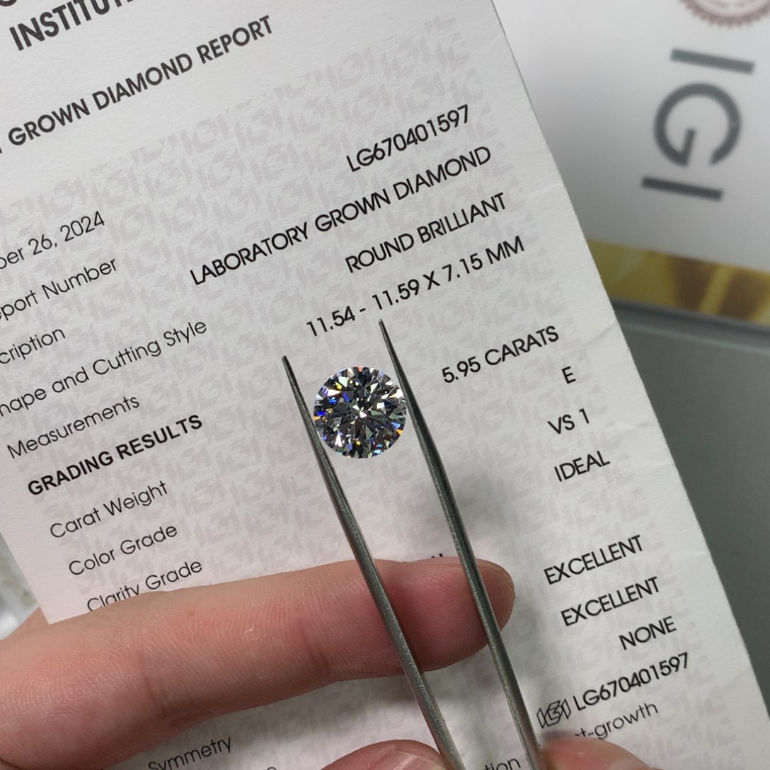 实验室培育钻石裸石未镶嵌