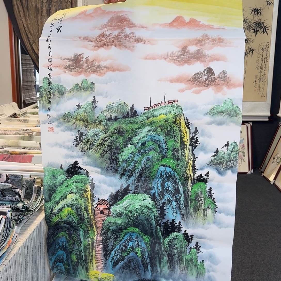 纯手绘国画作品好看