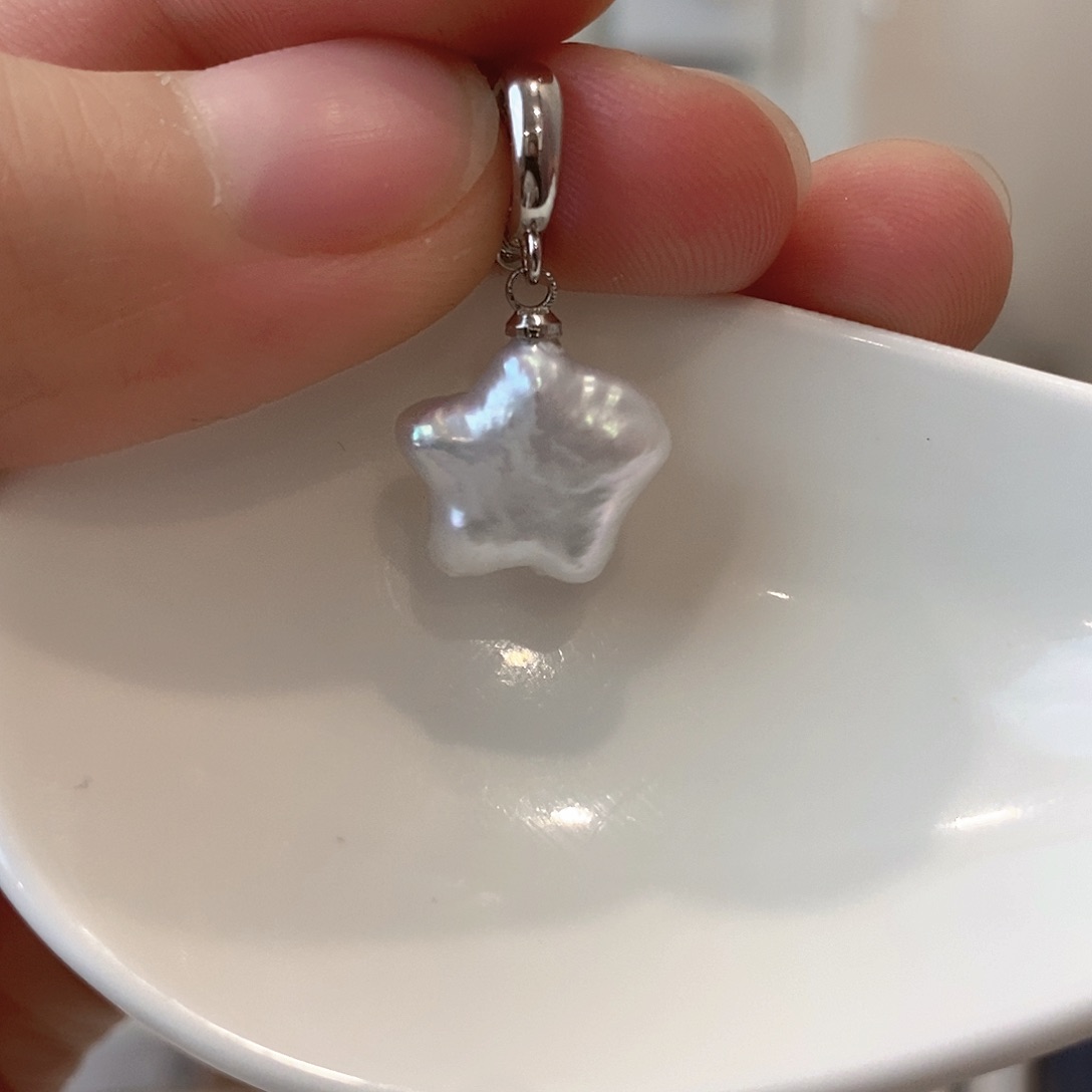 淡水珍珠颈饰银S925镶嵌