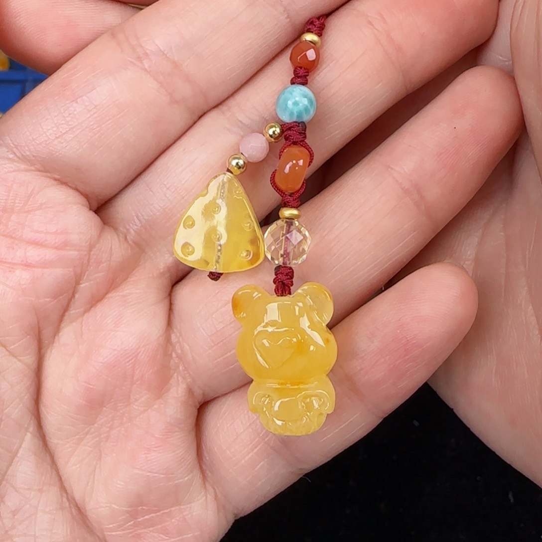 未镶嵌吊坠(赠链)蜜蜡