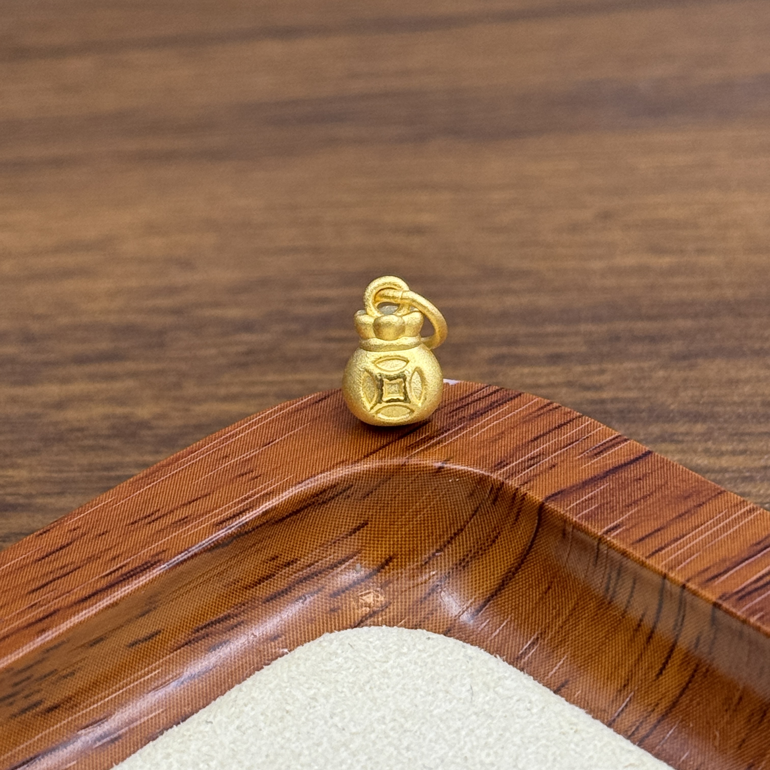 顺鑫黄金足金999铜钱福袋提溜DP2127-0530