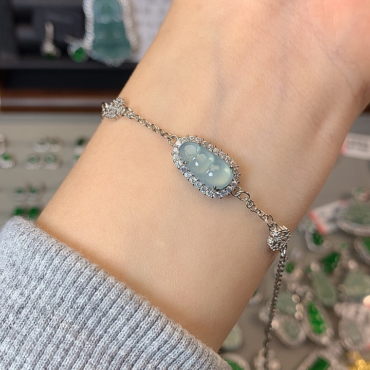 翡翠未镶嵌手链手链