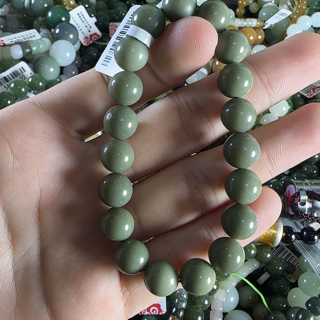 和田玉手链未镶嵌90