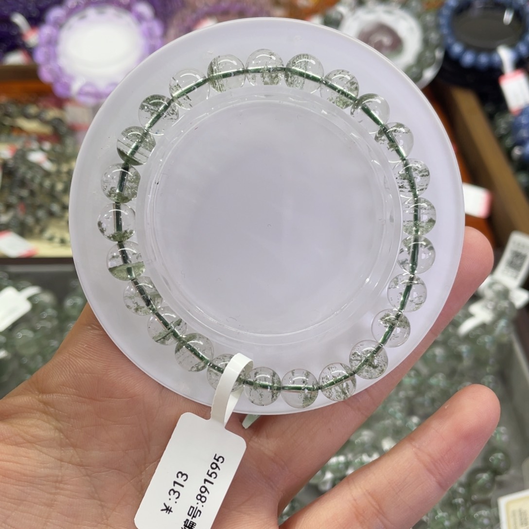 水晶手链未镶嵌绿幽灵7.8mm