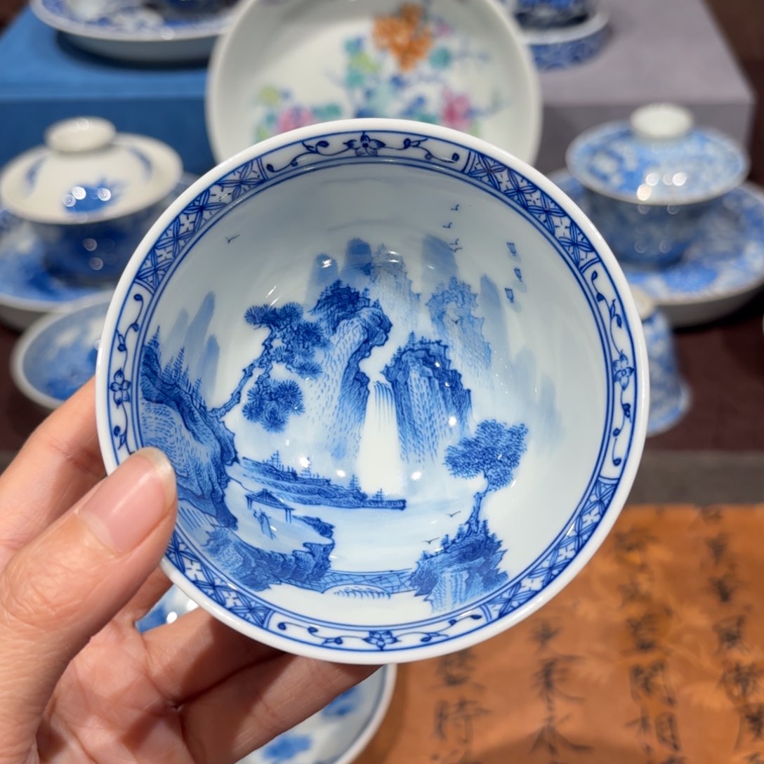 瓷片景德镇纯手工手绘