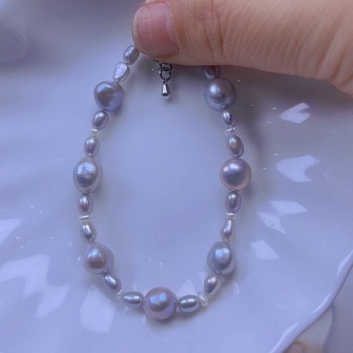 淡水珍珠手绳合金