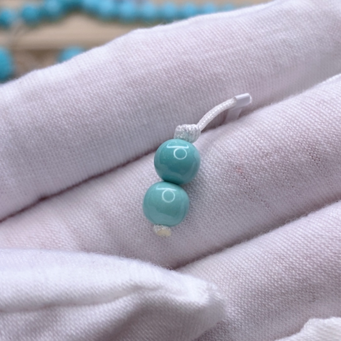 绿松石未镶嵌珠宝奇石6.4mm
