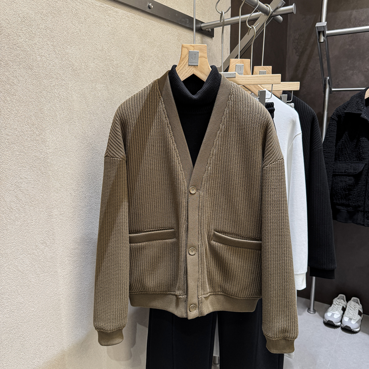 鹅绒！鹅绒！给懂货的兄弟！国标90绒粗针厚实男士针织开衫羽绒服