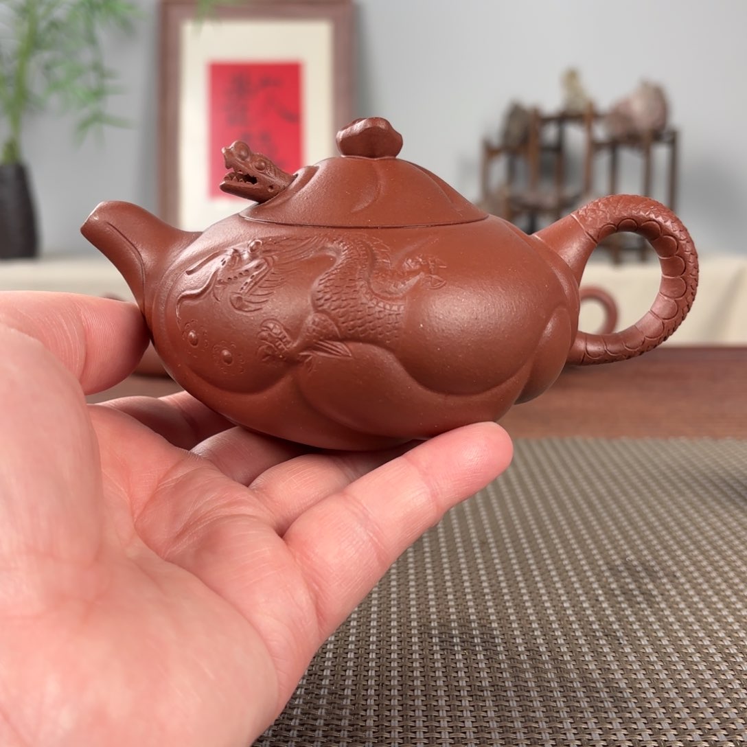紫砂茶壶黄龙山原矿紫砂壶