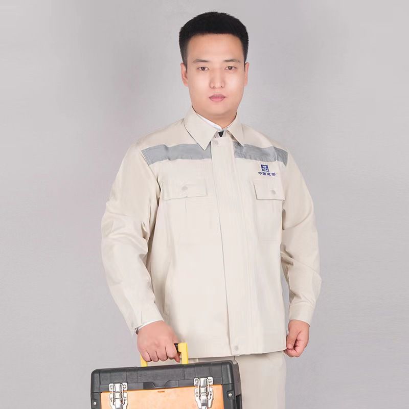 中国建筑新款夏季全工艺耐磨工地劳保服工装工作服男装夏季薄款