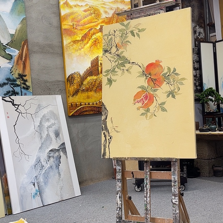 最***z丙烯画纯手绘布面油画