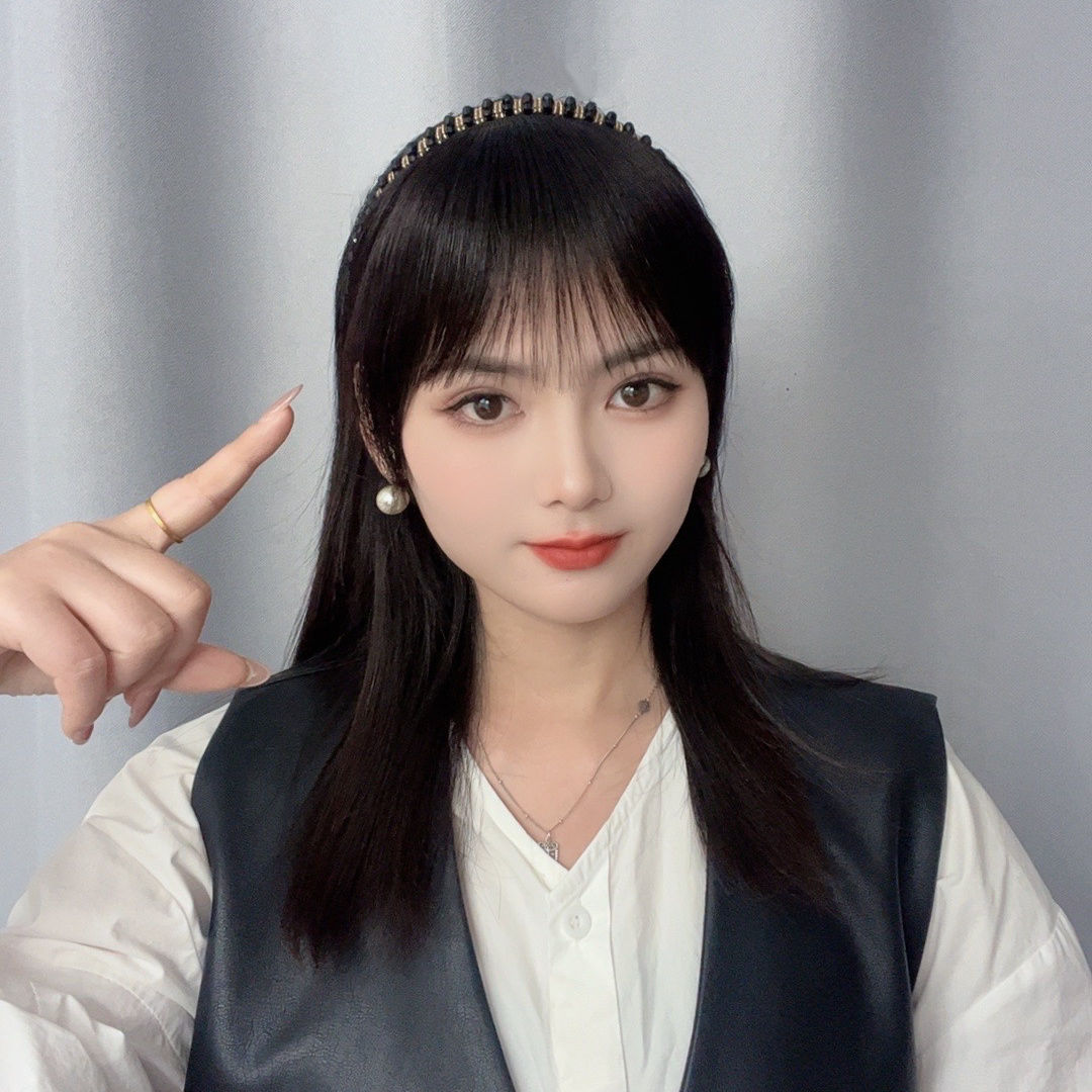 全真发假发补发片发箍刘海一体式增发量遮白发时尚减龄