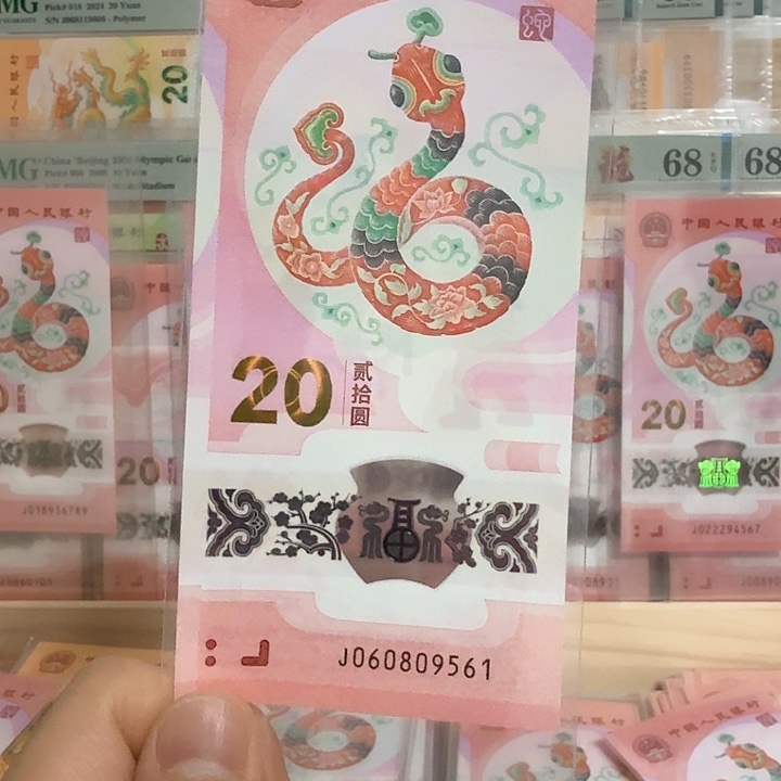 塑料小蛇钞号码060809561