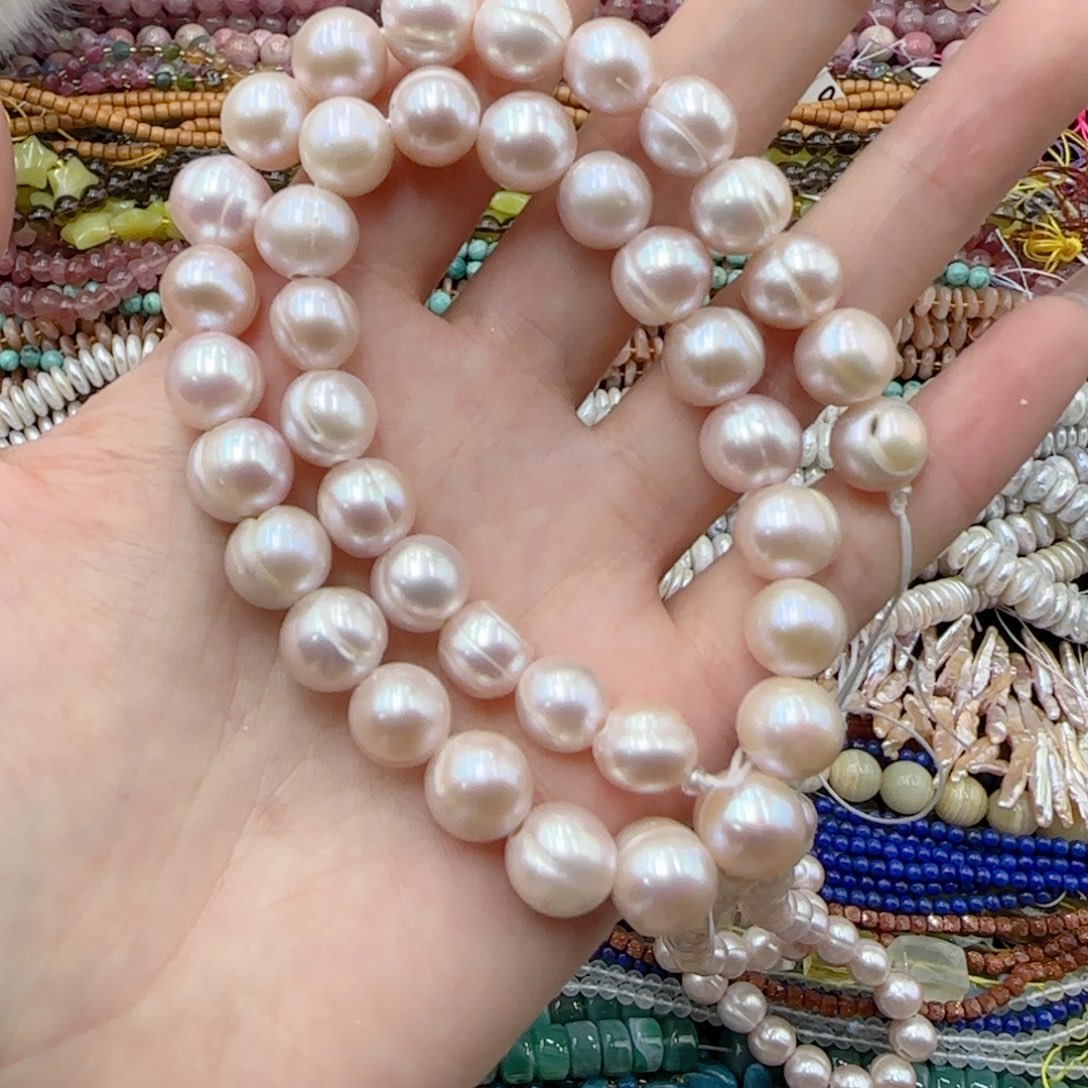 玛瑙/玉髓未镶嵌珠宝半成品淡水珍珠大孔