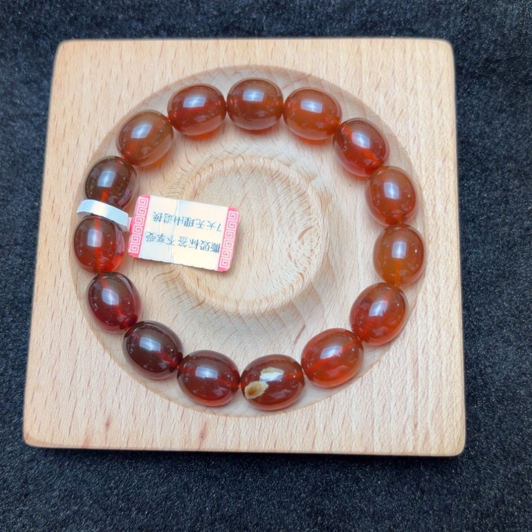 琥珀未镶嵌珠宝奇石12✖️14橘红蜜渐变