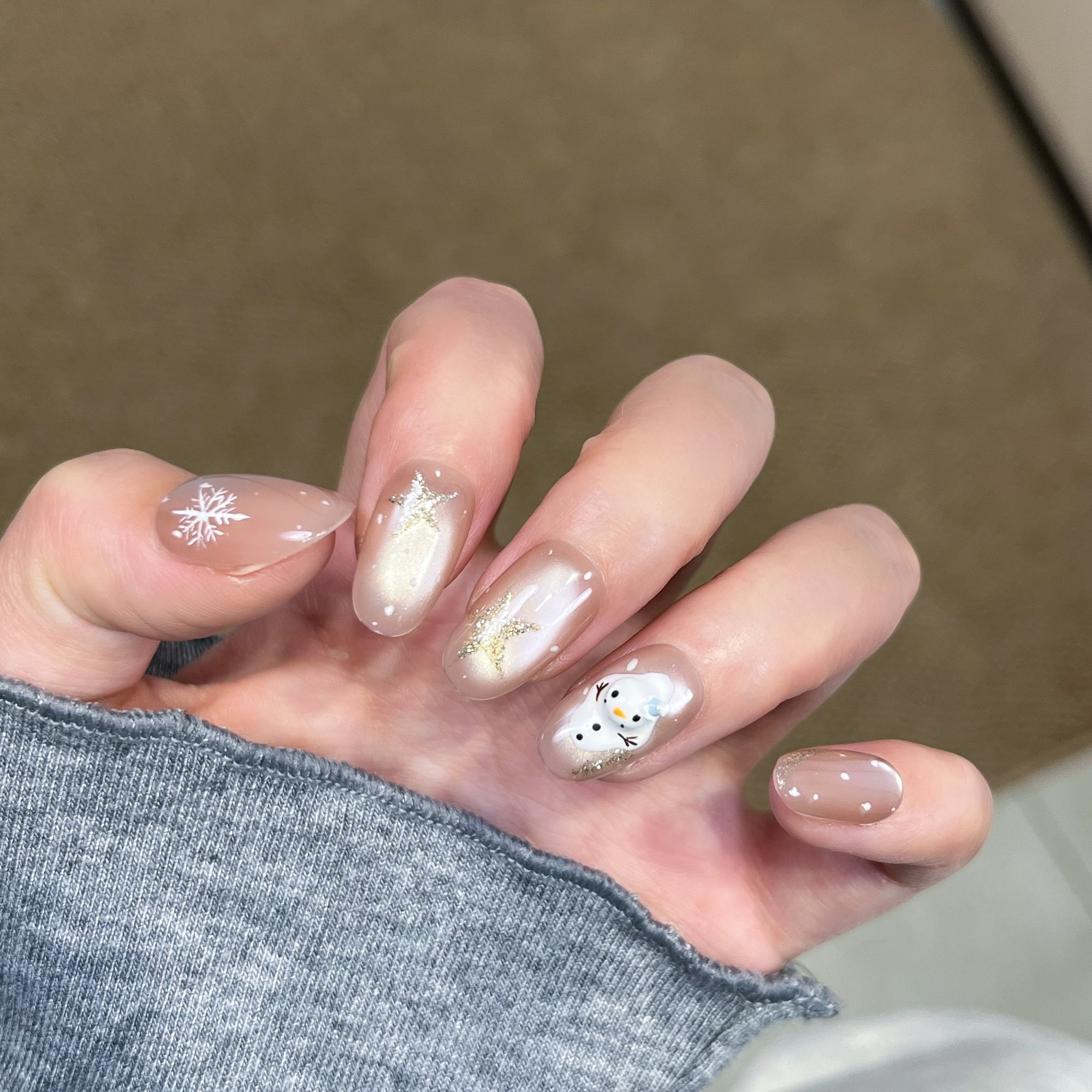 小九儿【雪人】纯手工穿戴甲