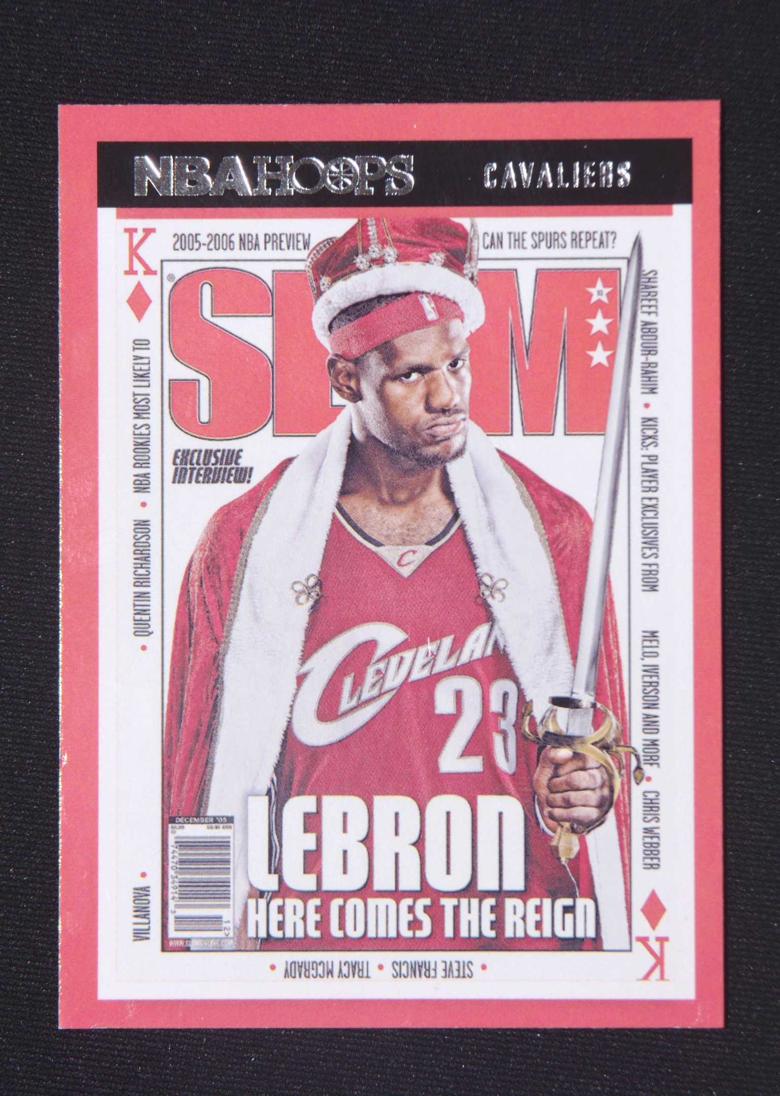 【折射款直播】詹姆斯 杂志 帕尼尼NBA国宝手提球星卡