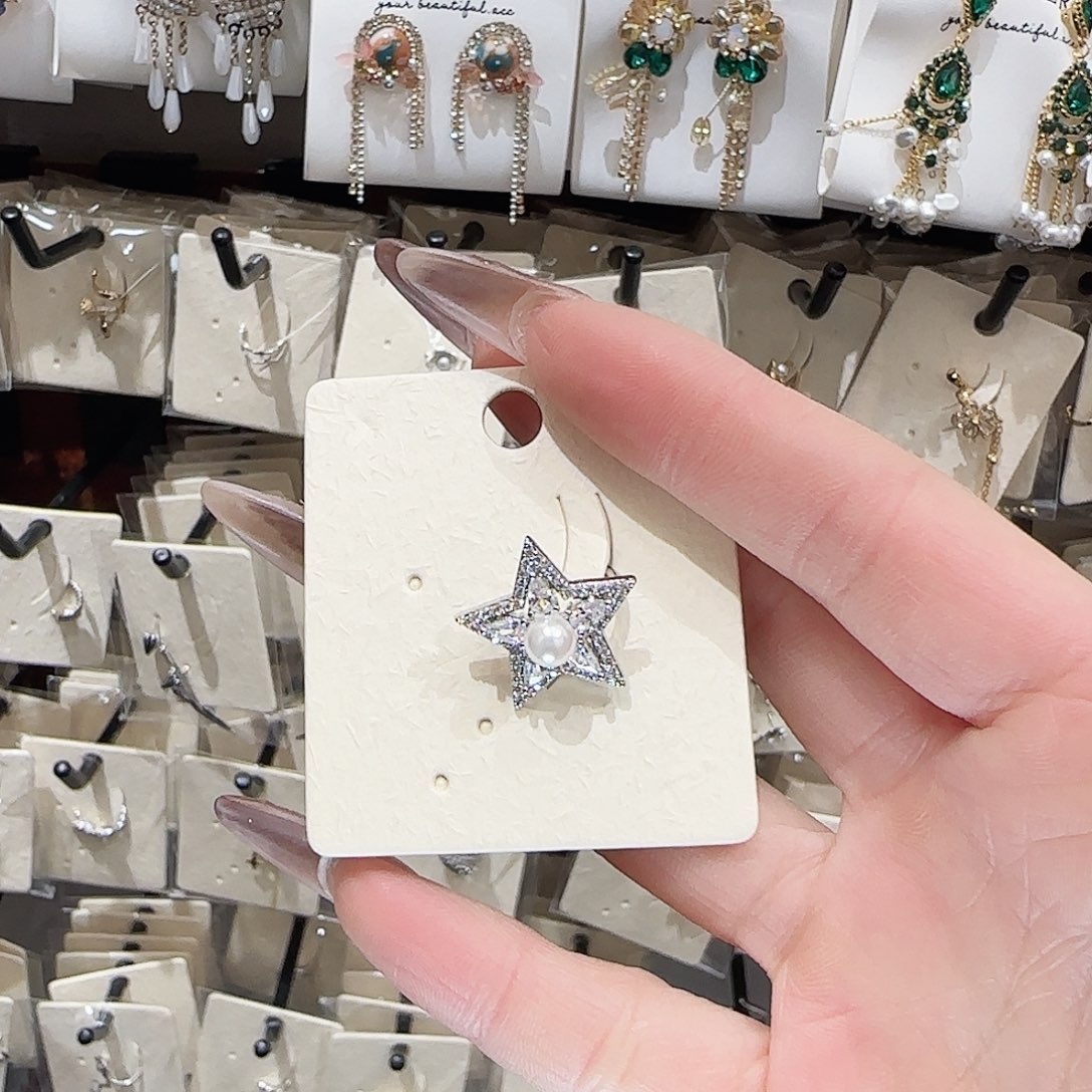 合成立方氧化锆铜合金925银耳夹