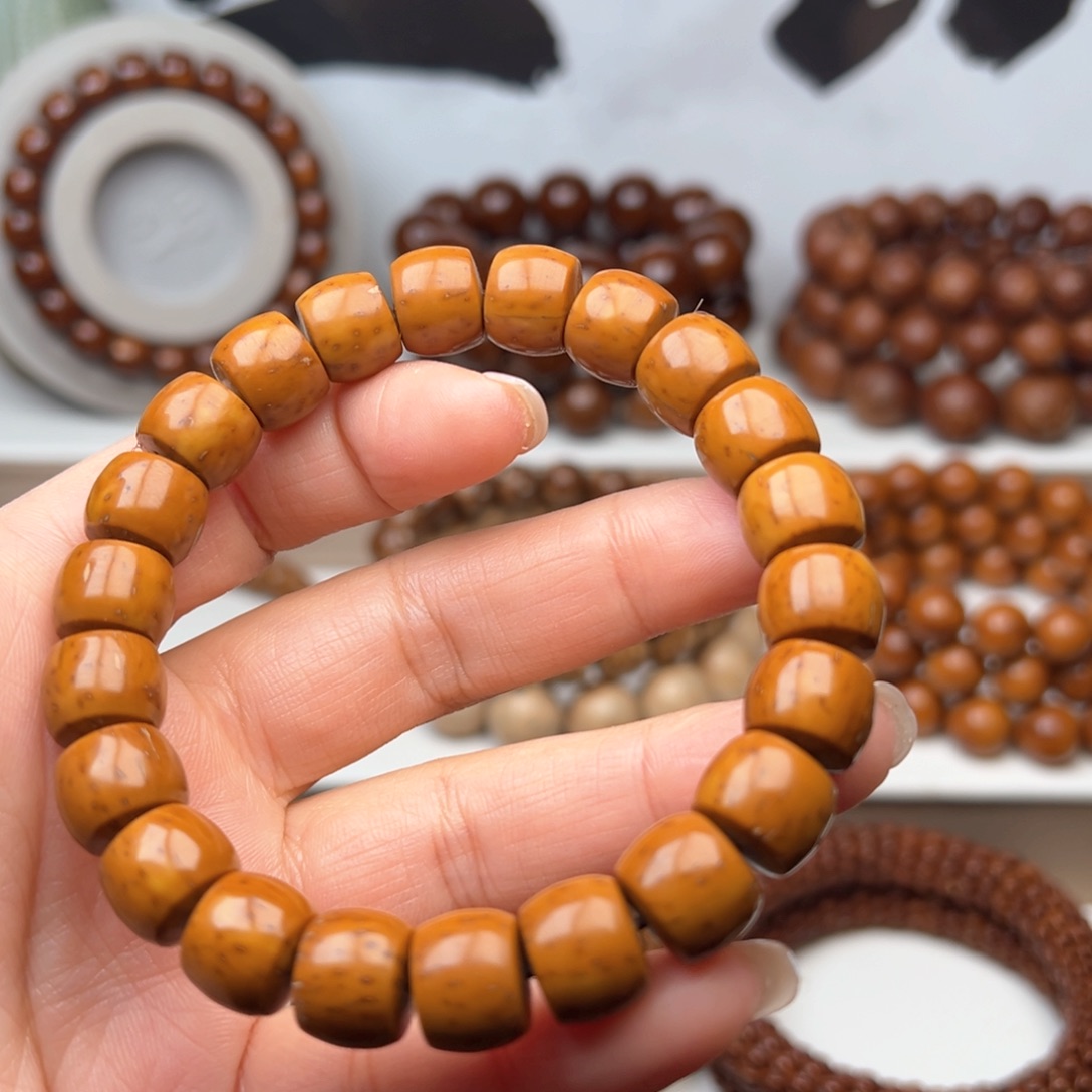 紫金鼠手串11实心直切微瑕练手款