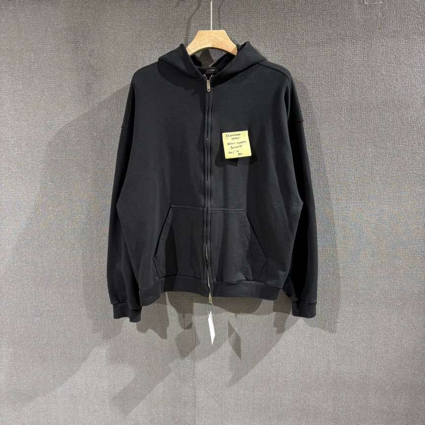 未使用 Balenciaga/巴黎世家 (pm)便利贴拉链卫衣外套 M码/5945