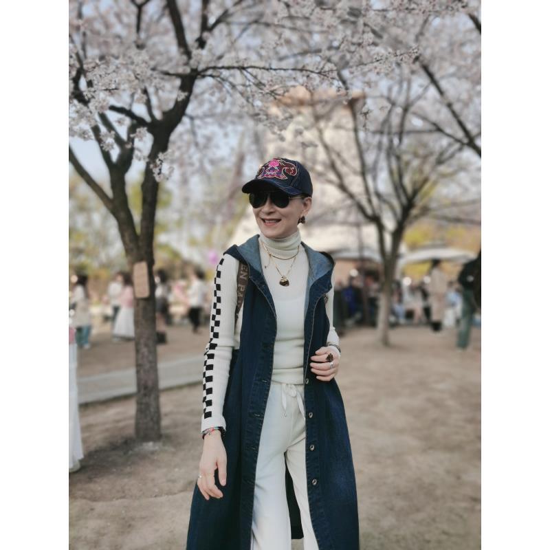 爱舞服饰 两穿牛仔马甲裙 2502