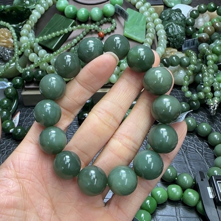 和田玉手串未镶嵌