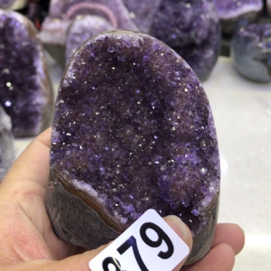 紫晶天然水晶摆件未镶嵌