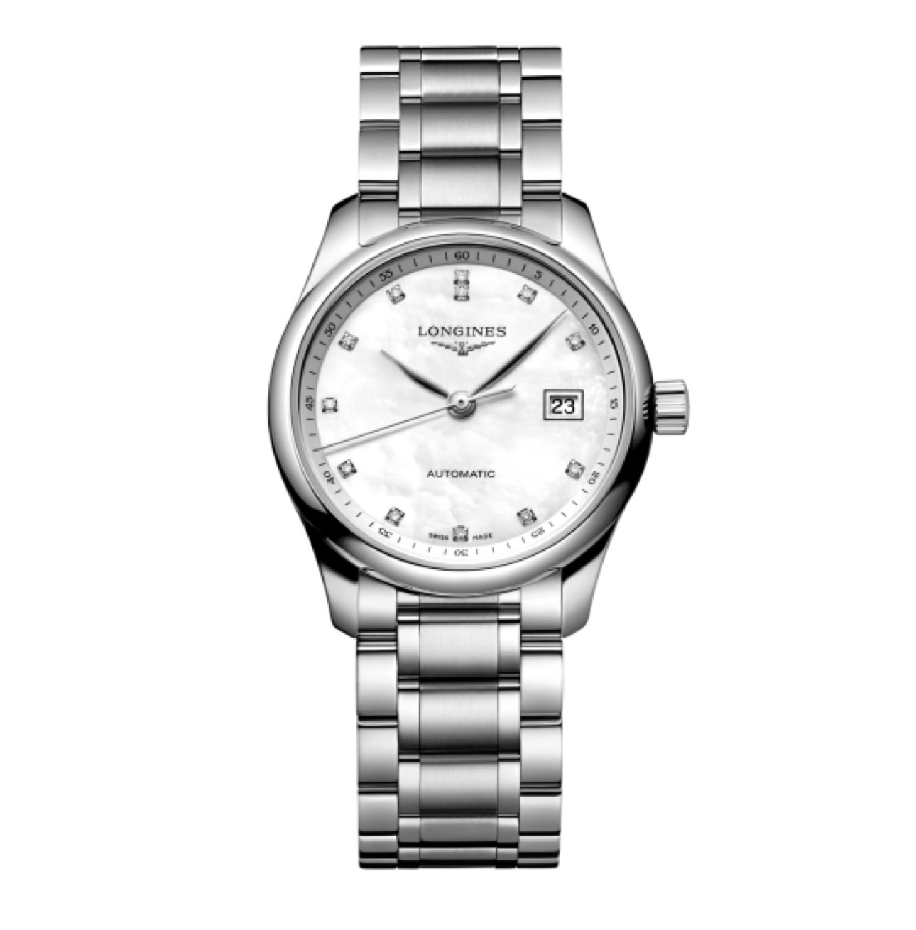 99新 Longines/浪琴 华/名匠257贝母白色盘/表径29/女士/