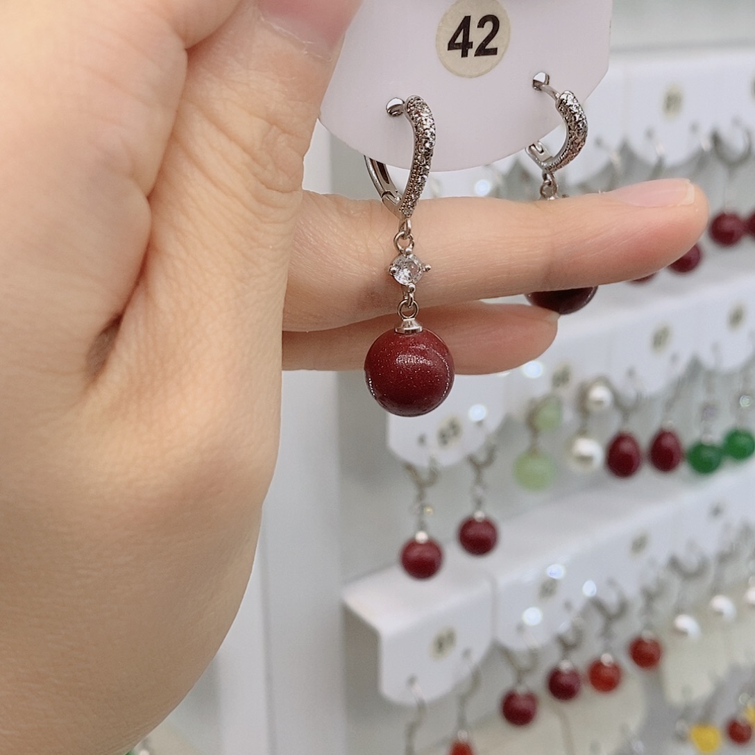 925银12毫米紫色砂