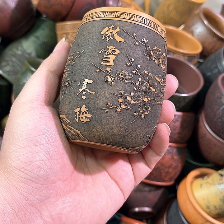 茶杯紫砂全手工紫砂主人杯