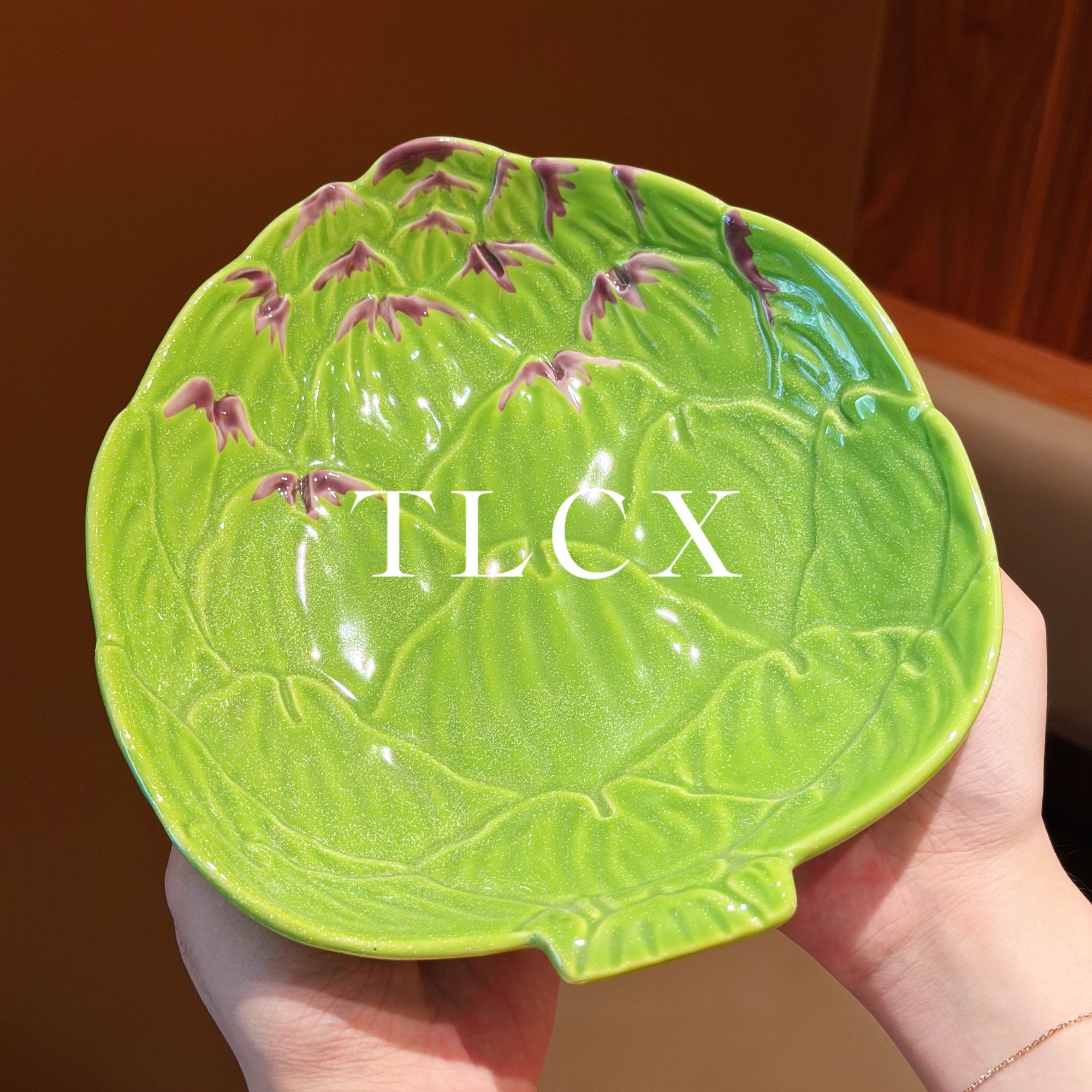 【TLCX 外贸原单】蔬菜手工餐具-8英寸洋蓟深盘