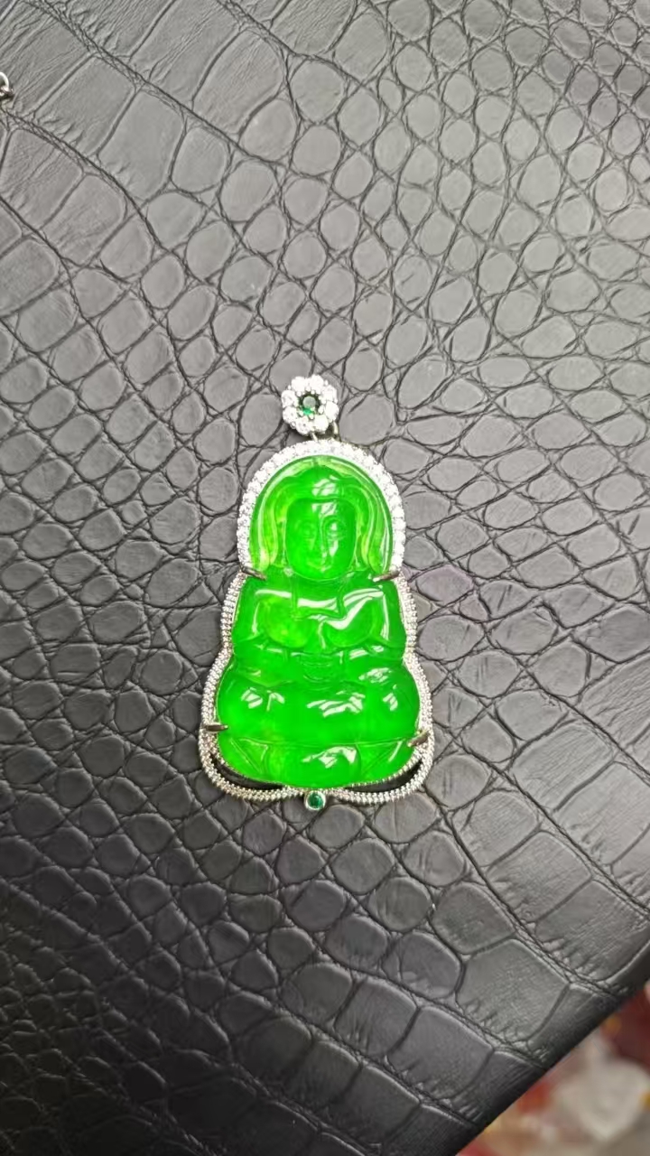 冰绿观音吊坠R21