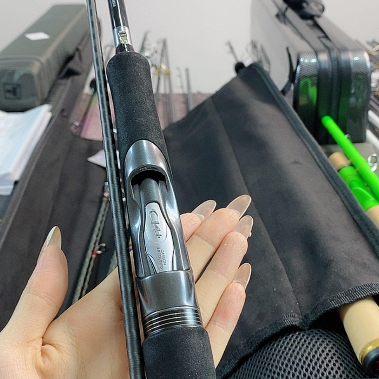 【闪购商品】1.8m以下碳素默*。两节路亚杆