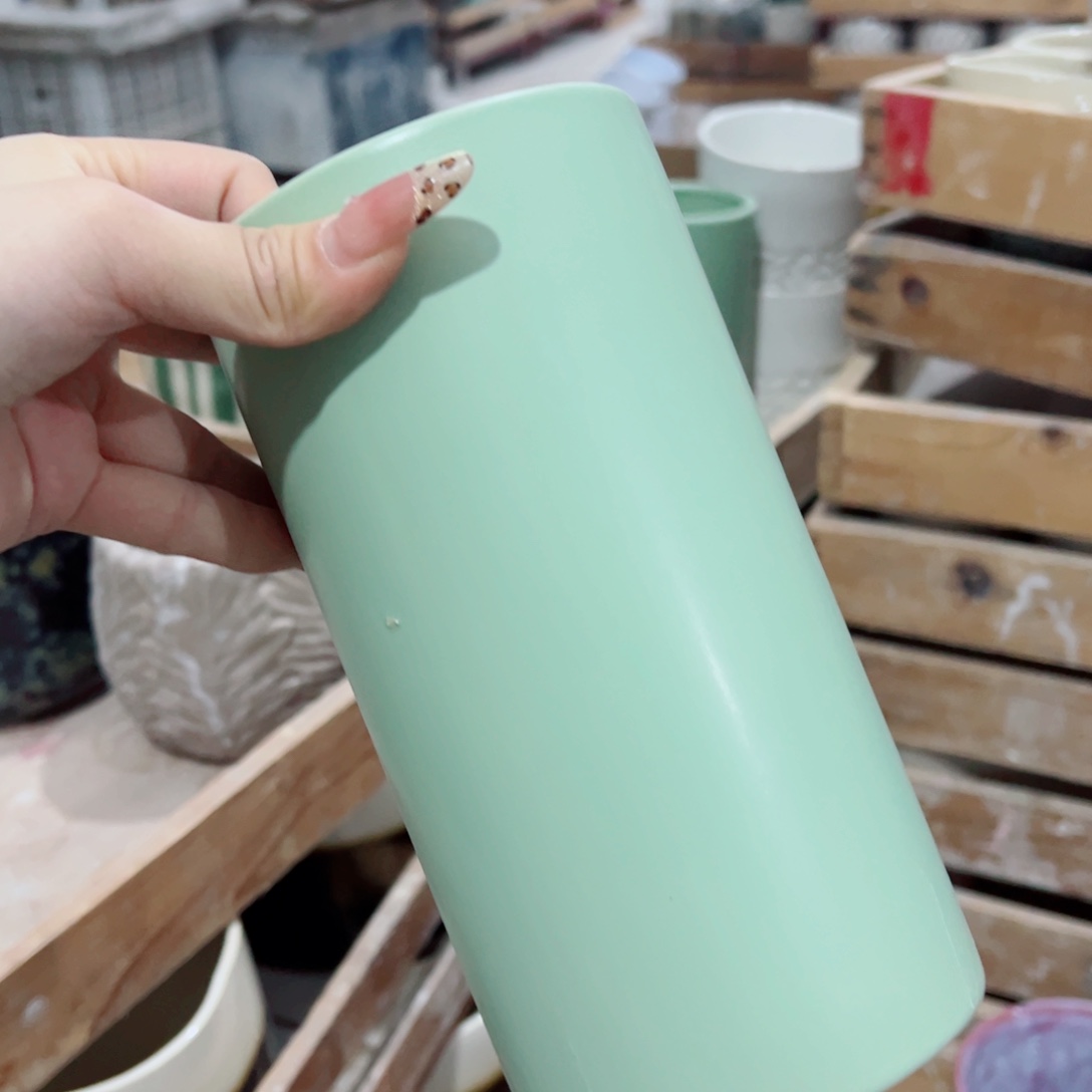 有孔，陶瓷花盆满10米包邮发货