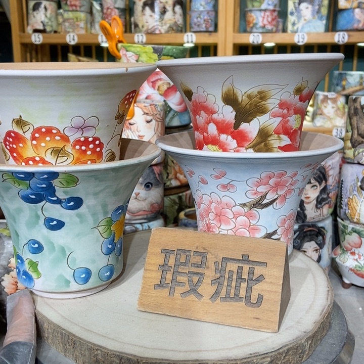 红陶景德镇艺术手绘作品